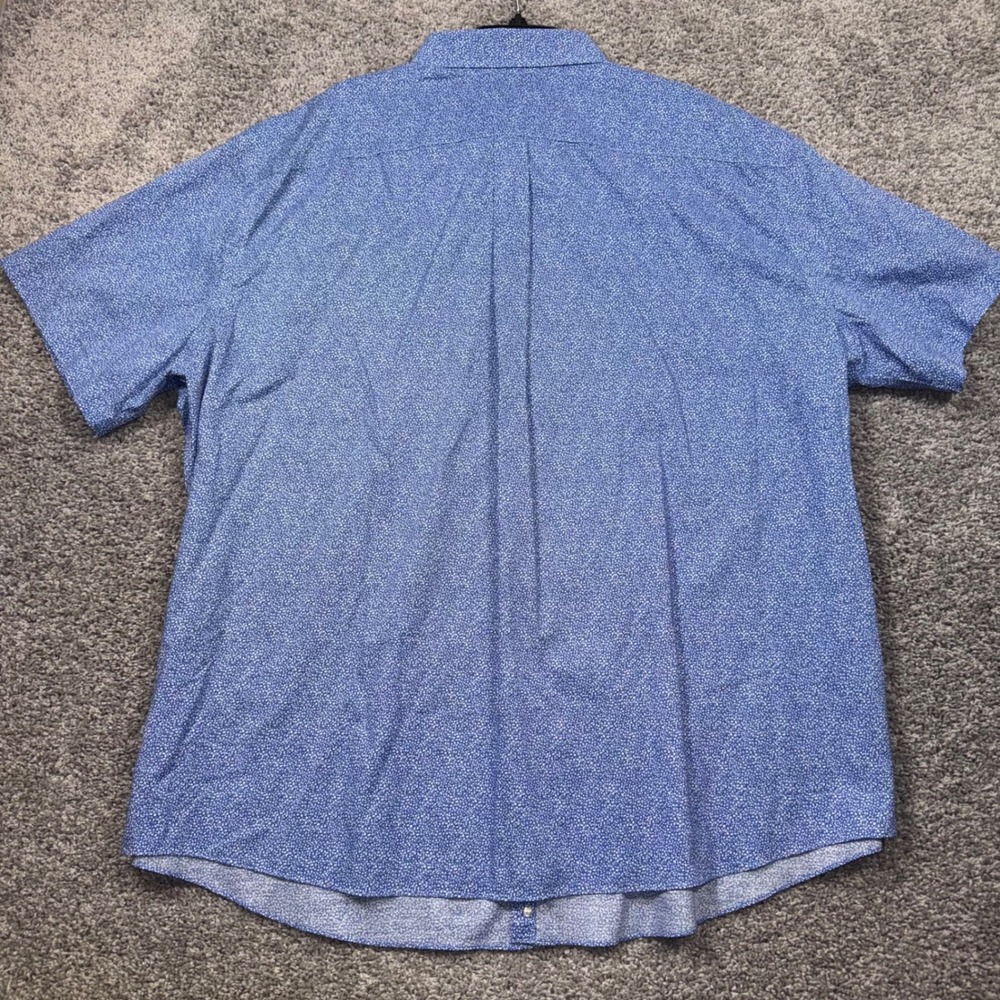 Roundtree & Yorke Gold Label Shirt Mens Stretch Non-Iron Blue 3XB NEW - Picture 6 of 8